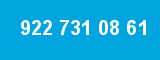 922 731 08 61 922 731 08 61